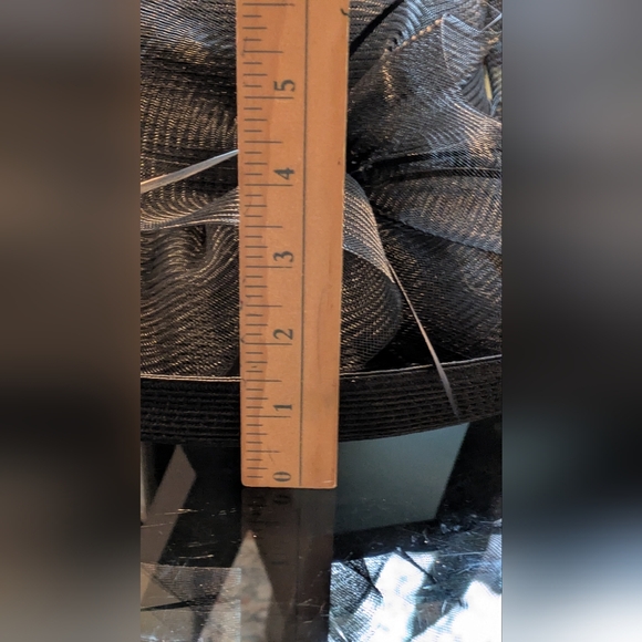 Fine Millinery by August Accessories Black Women's Hat with a Ribbon Bow Detail. - Picture 6 of 7